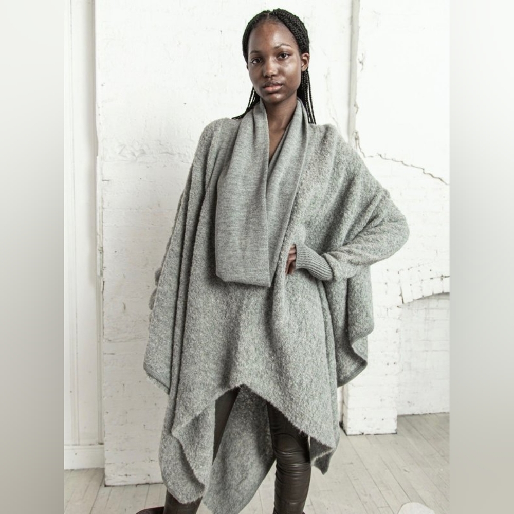 Nicholas K Serius x Free People Alpaca Sweater in Stone Heather Grey Size XS/S